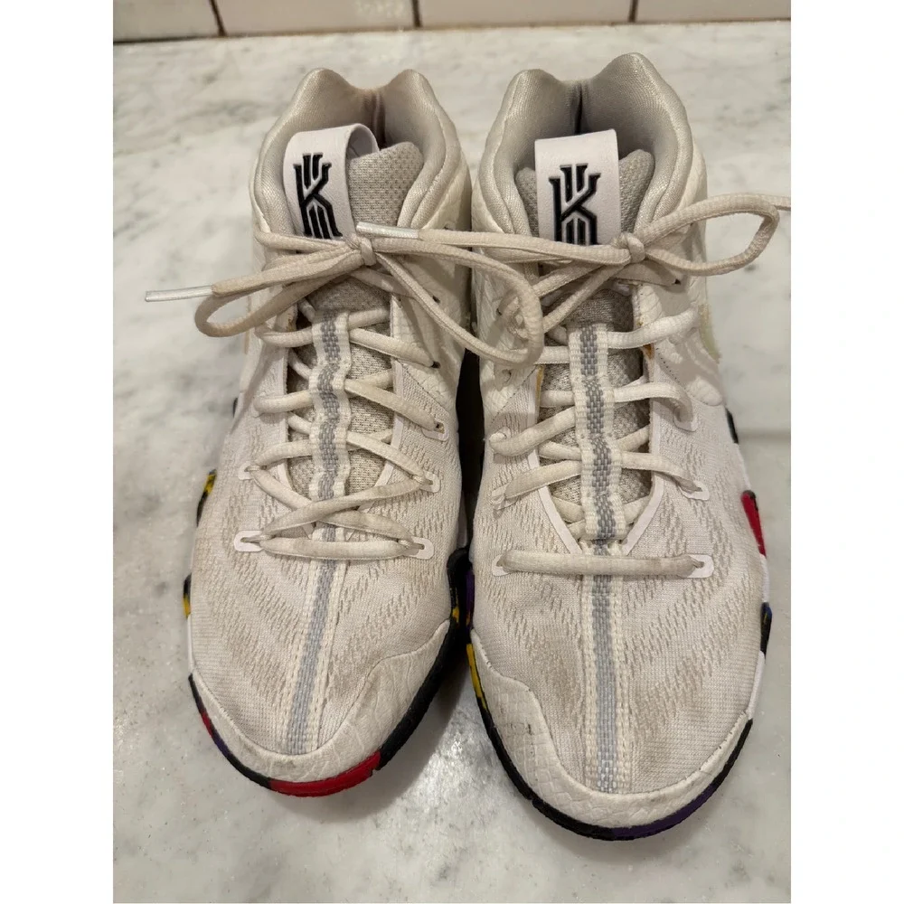 Nike Kyrie 4 Basketball Shoes‎ Multi Color Youth Sneakers Size 6.5Y